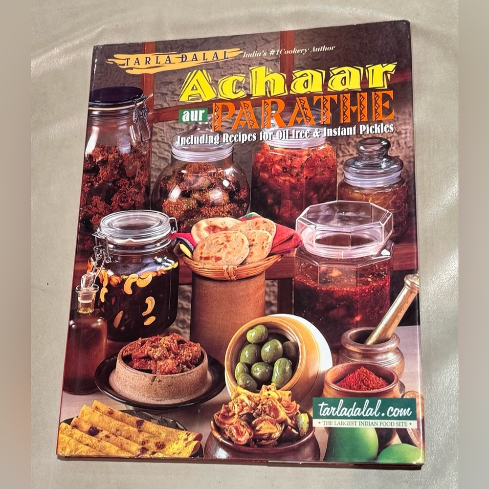 EASY INDIAN VEG COOK BOOK. Pickles and Flatbreads by Chef TARLA DALAL